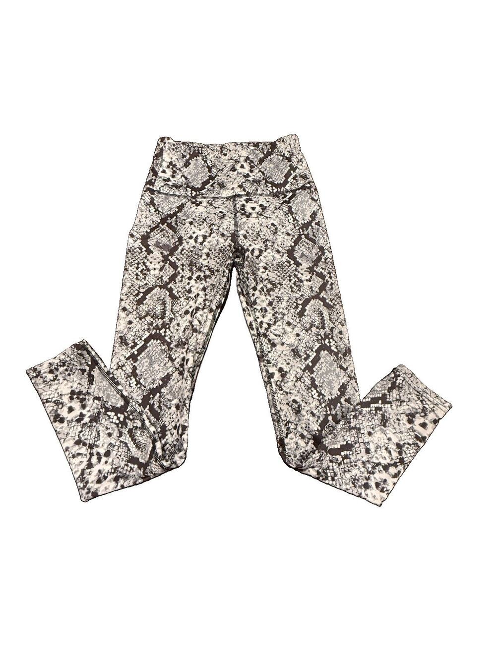 Embrace Your Love Women’s Small Snake Print High Rise Yoga Leggings Workout